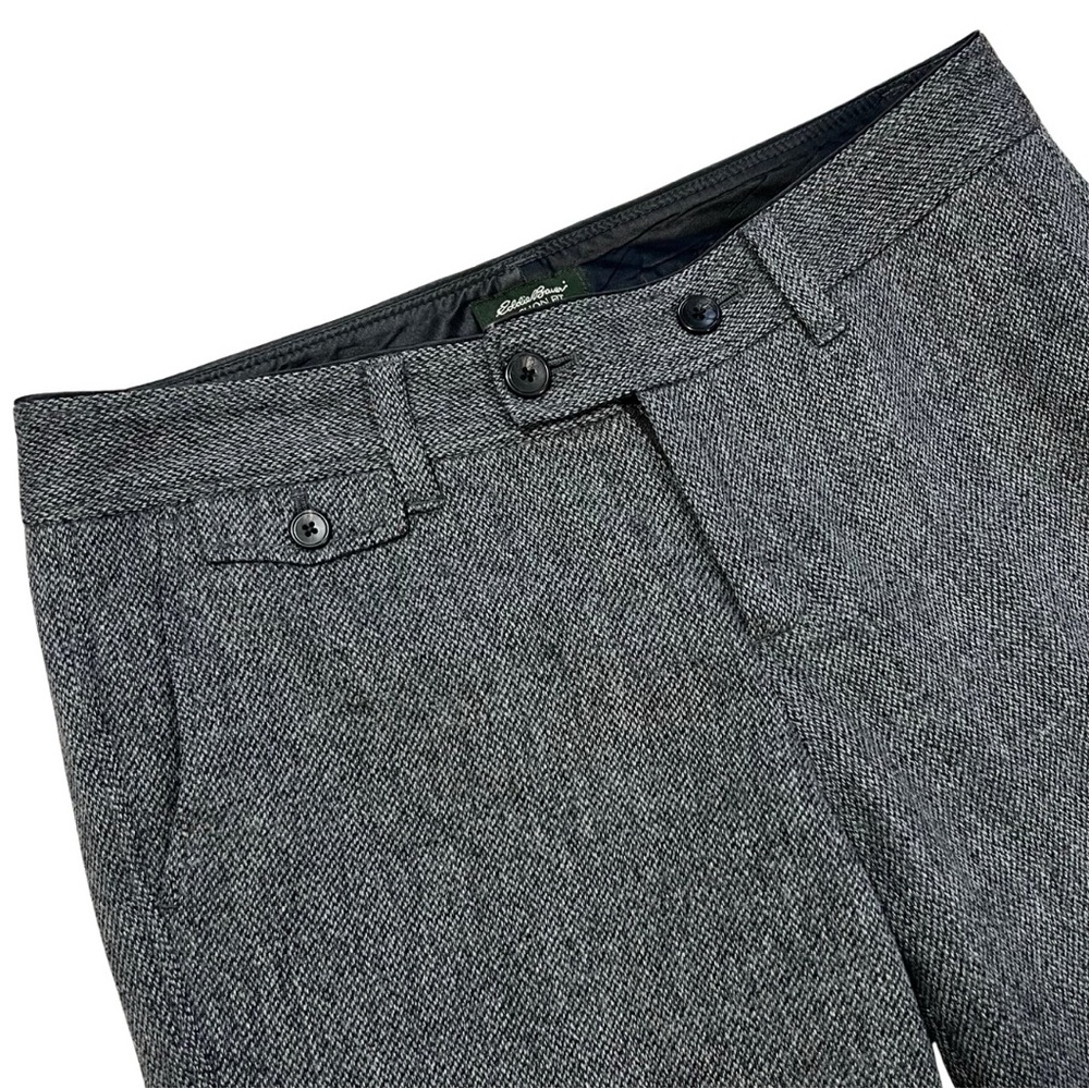 Eddie Bauer Vashon Fit Gray Wool Blend Dress Pants Straight Leg Womens Size 8